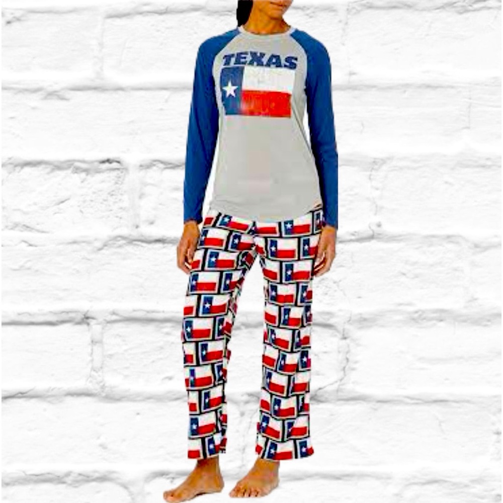 Texas women’s lounge set State Matching Pajamas Holiday PJ Set